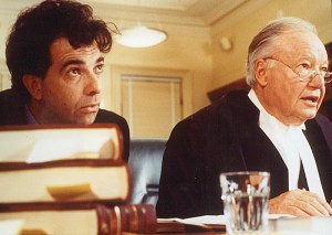 The Castle ... Charles 'Bud' Tingwell with Tiriel Mora.